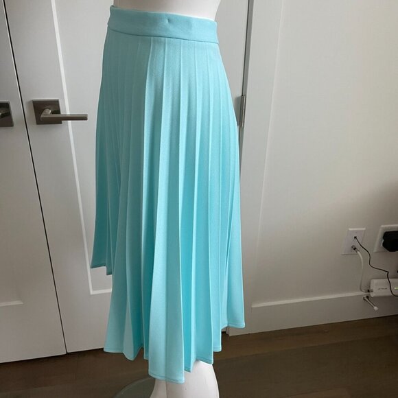 Vintage Act III Co-ordinates Pleated A-Line Skirt Soft Pastel Blue Sz XS - Picture 4 of 8